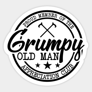 Grumpy Old Man Sticker